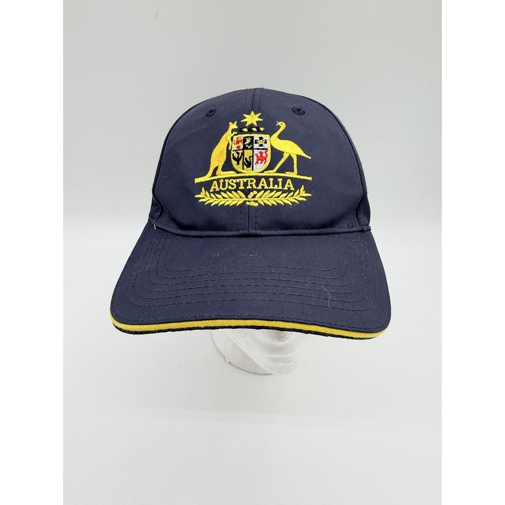 Australia Aussieblue Hat Cap Strap Back Mens One Size Blue Patriotic Flag